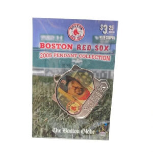 2005 Boston Red Sox Pendant Collection Jason Varitek Baseball Silver Tone